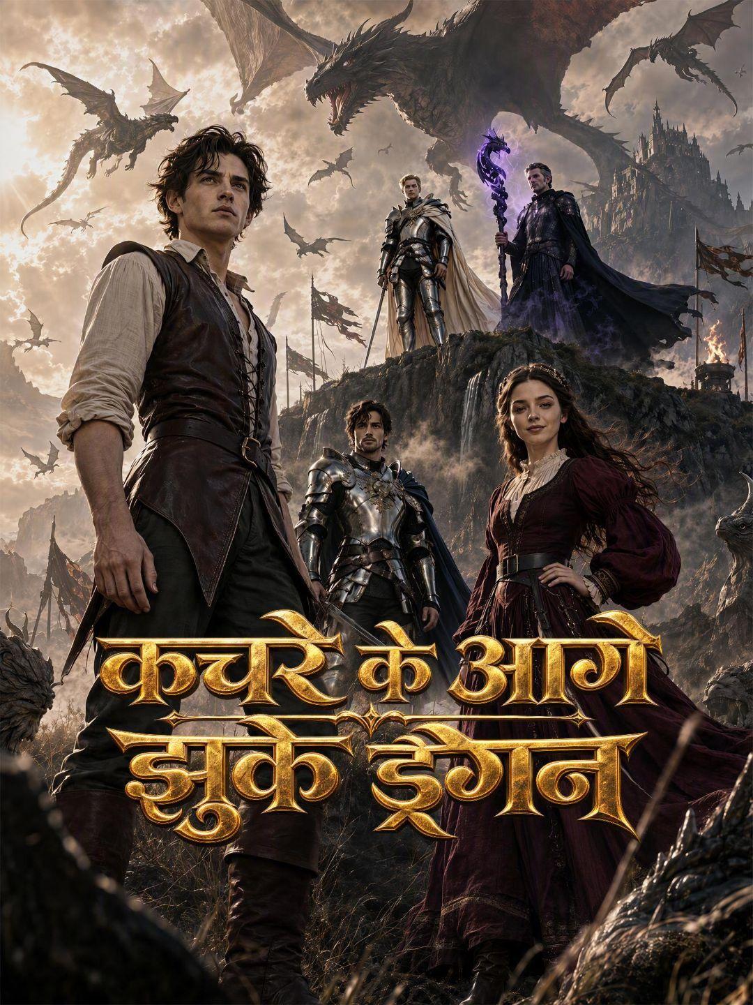 (डबिंग) कचरे के आगे झुके ड्रैगन