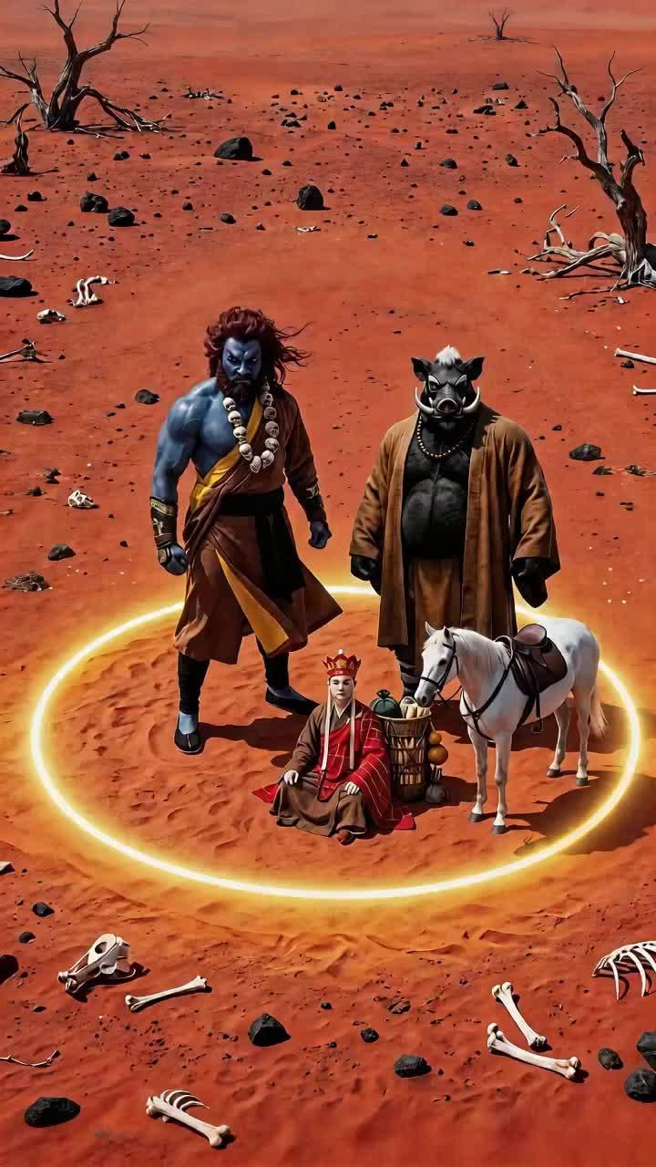 El Rey Mono desafió tres bestias