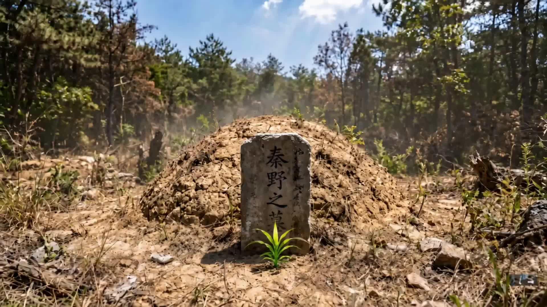 墓の草から捕食進化