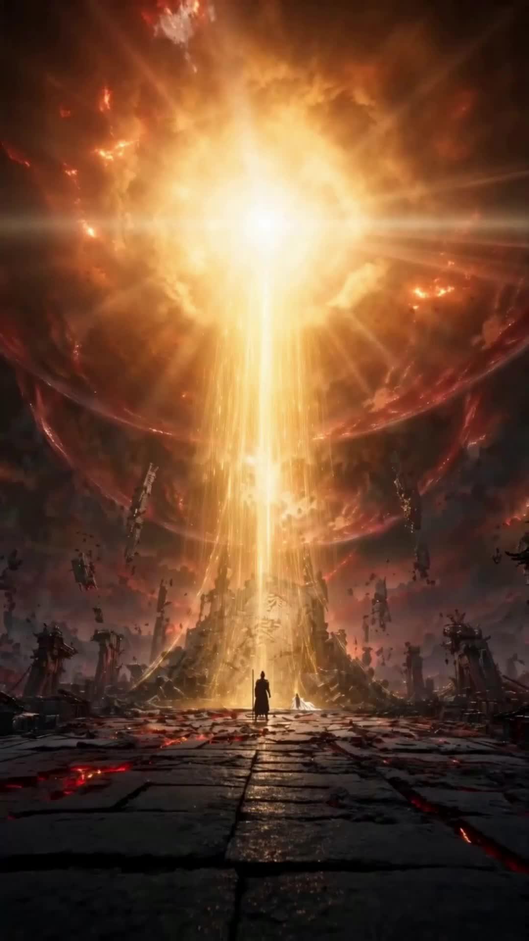 Der Stab gegen den Himmel
