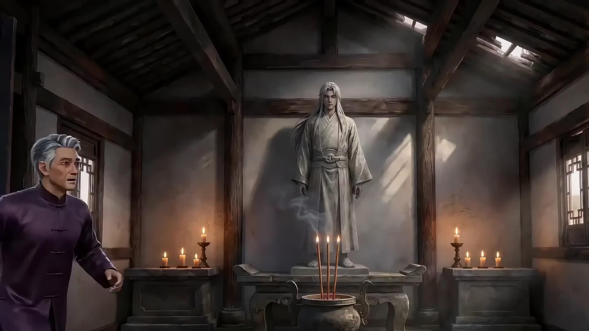 Cracked Statue Becomes a God