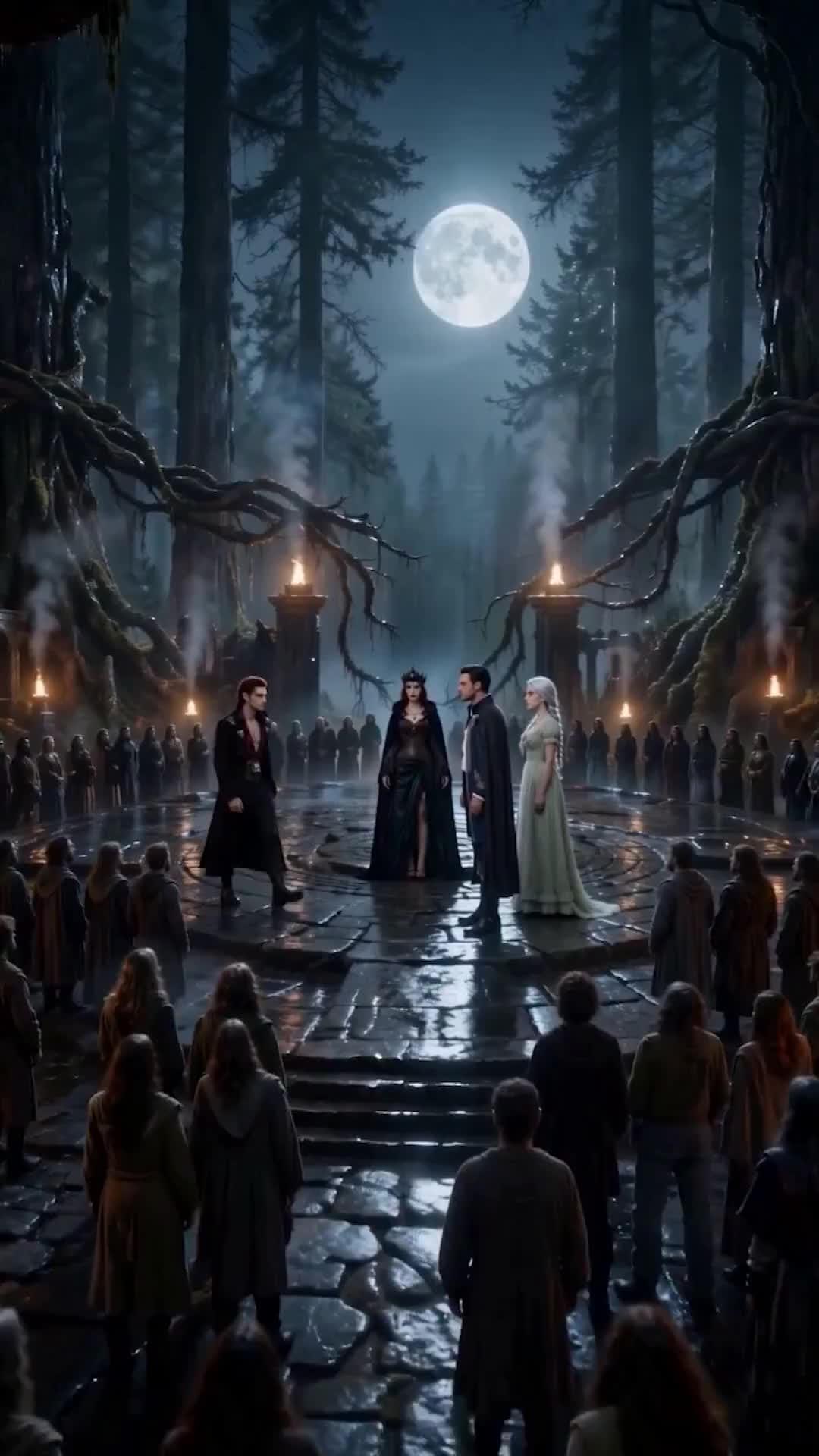 (Synchro) Die Weiße Wolfskönigin unter ihren Alphas