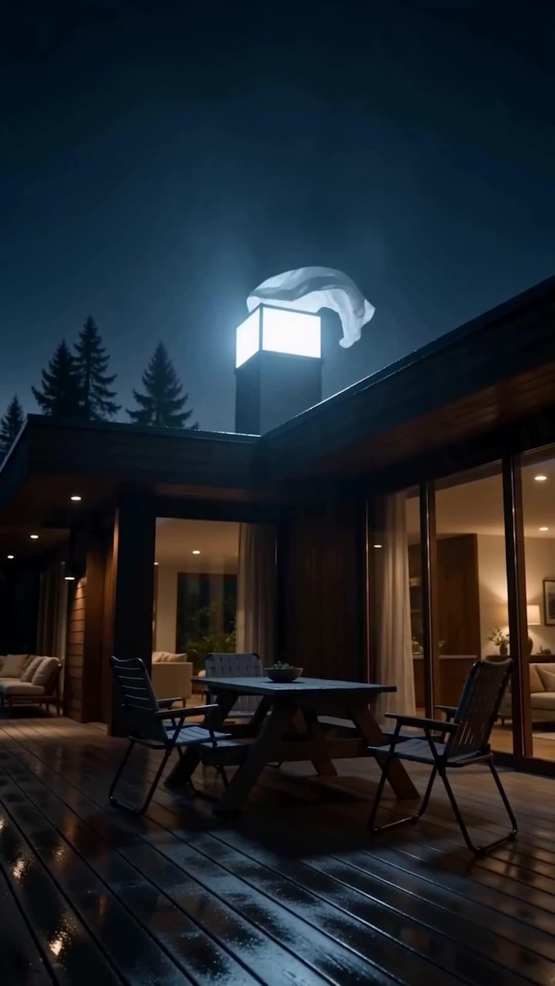 Ular Raksasa di Malam Hari