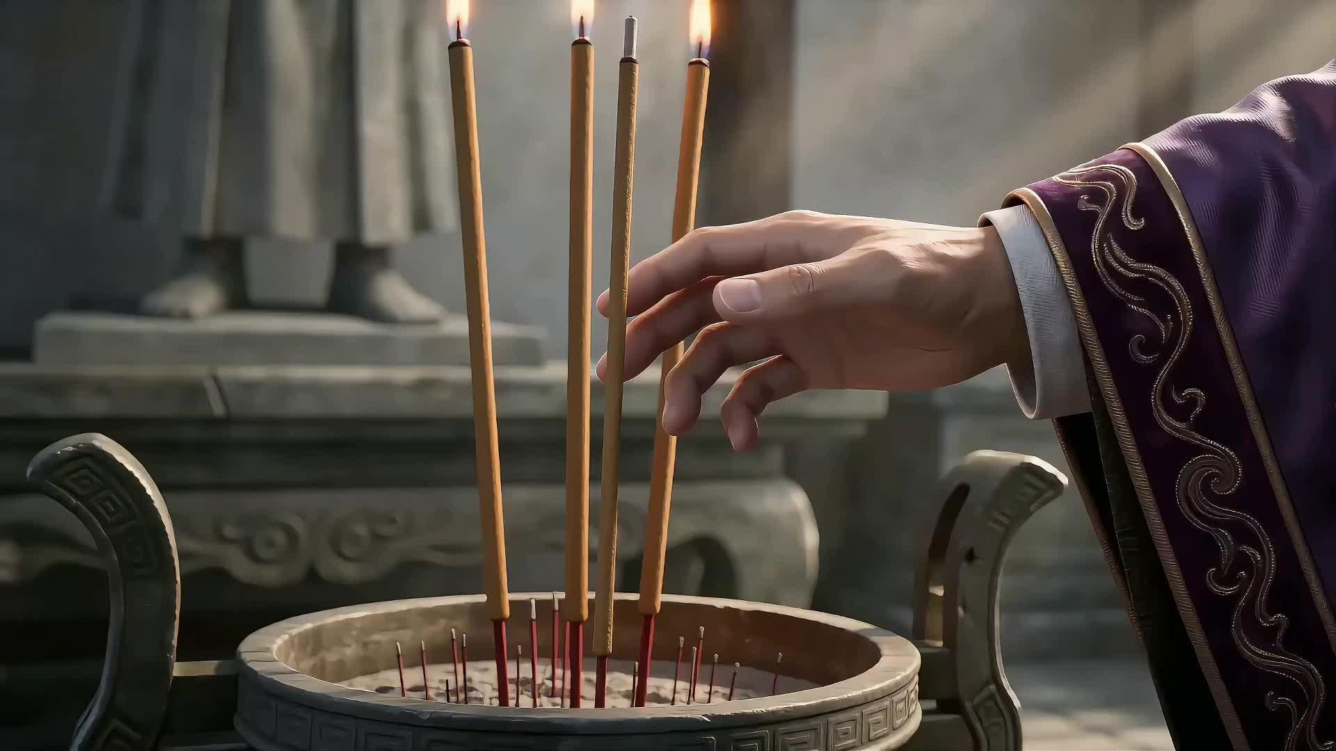 Cracked Statue Becomes a God