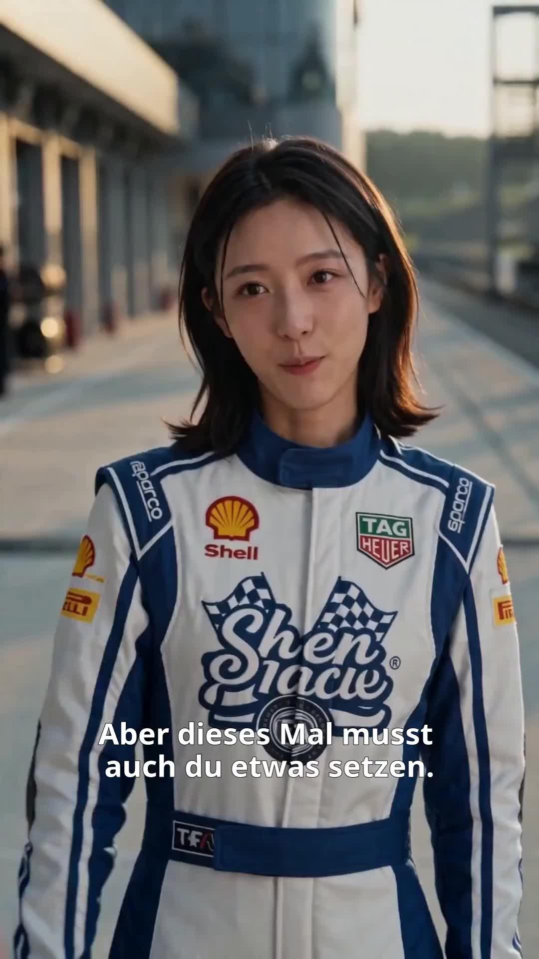 (Synchro) Das Mädchen am Lenkrad